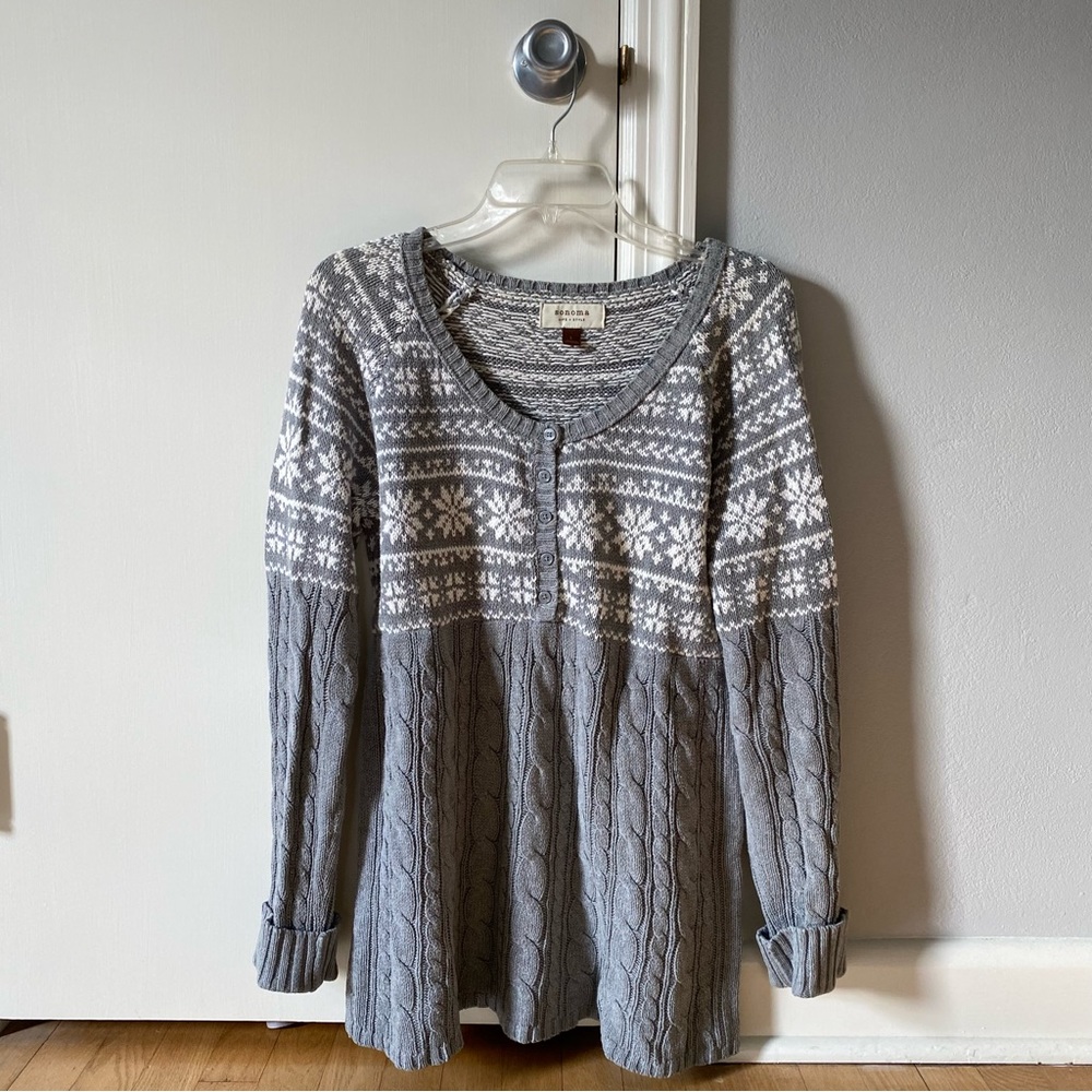 Winter knit sweater